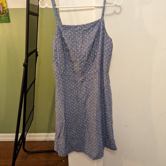 Old Navy Polka Dot Midi Dress - Picture 2 of 3
